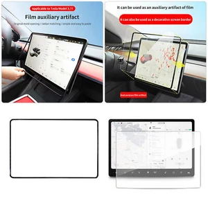 Protector Pantalla + Herramienta para Tesla Modelo 3/Y Navegación Pantalla Cristal Templado - Imagen 1 de 9