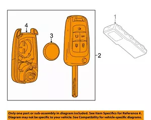 Chevrolet GM OEM 2015 Trax Keyless Entry-Key Fob Remote Transmitter 20873621 - Picture 1 of 2
