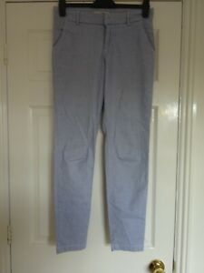 **LOGG PALE BLUE STRIPED TROUSERS**SIZE 8-10**