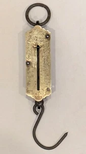Antique Salter Pocket Spring Balance—Patent No. 3—Hanging Scale—Fishing—England - Picture 1 of 4