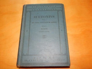 C SVETONI TRANQVILLI OPERA 1 DE VITA CAESARVM LIBRI VIII 1908 MAXIMILIANVS IHM - Picture 1 of 7