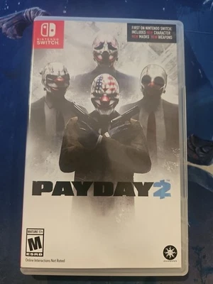 Payday 2 (Nintendo Switch, 2018) **TESTADO** FRETE GRÁTIS NTSC ESRB VENDEDOR EUA - Imagem 1 de 3