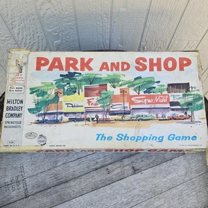VTG "Park And Shop" The Shopping Board Game - Milton Bradley 1960 - Picture 1 of 16