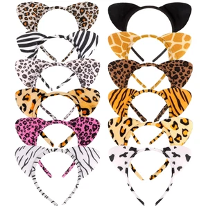 12 Pcs Plush Cat Ears and Horns Headbands for Cosplay and Holidays - Picture 1 of 12