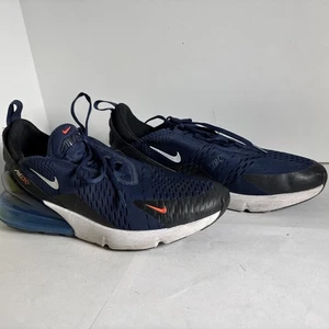 Nike Air Max 270 Men's Size 10 Shoes Navy Blue White Black - Picture 1 of 20