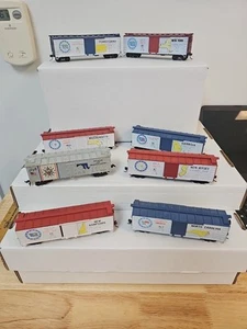 Train Miniature Bicentennial Boxcar Set Of 8. - Picture 1 of 12