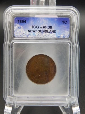 1894 NEWFOUNDLAND 1c ONE CENT ICG VF 30 (BT997) - Image 1 of 4