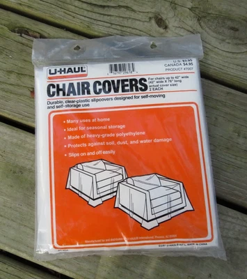Fundas para sillas Uhaul 76" x 42" nuevas en paquete 2 incluidas Foto 1 de 4