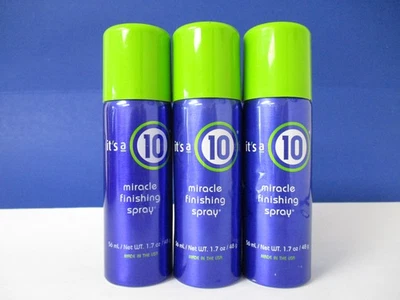 IT'S A 10 MIRACLE FINISHING HAIR SPRAY 1.7 OZ (Lot of 3) dented - Image 1 of 2