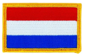 FLAG PATCH PATCHES HOLLAND NETHERLANDS  IRON ON COUNTRY EMBROIDERED SMALL - Bild 1 von 1