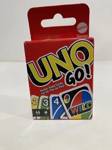 UNO Go Mini Card Game! Mini Travel Version Pocket Sized - Picture 1 of 3