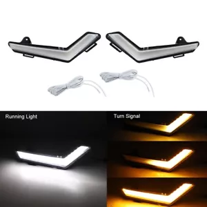 For Can Am Defender 2020+ Front LED Daytime Running Lights w/Flowing Turn Signal - Bild 1 von 8