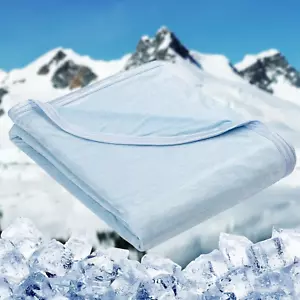 Cooling Blankets for Hot Sleepers - Summer Blanket Thin Lightweight Breathable S - Picture 1 of 7
