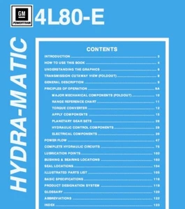 GM CHEVY GMC 4L60E & 4L80E TRANSMISSION TECHNICIAN GUIDE MANUAL CDROM - Picture 1 of 5