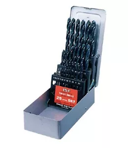 ISHIHASHI GERADE BOHRER 25-TEILIGES SET (1,0-13,0 mm) D25-S MADE IN JAPAN - Bild 1 von 1