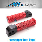 Red M-Grip Rear Foot Pegs Pedals For Ducati Scrambler Cafe Racer 17-19 18