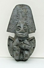 Mexico Aztec Mayan Clay Folk Art Flute