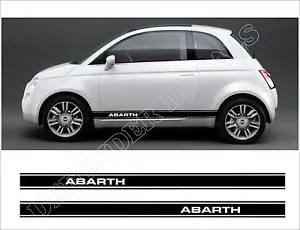 Fiat 500 rayas calcomanías Abarth Racing juego de pegatinas adhesivas pegatinas - Imagen 1 de 1