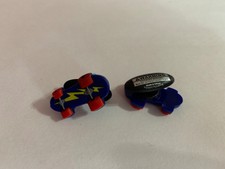 Blue Skate Board Shoe-Doodle goes in hole Rubber Shoes Crocs Shoe Charm PSC1142