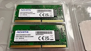 Laptop Arbeitsspeicher 2x 8GB RAM DDR4 2666 Mhz ADATA SO-DIMM Neu - Bild 1 von 2