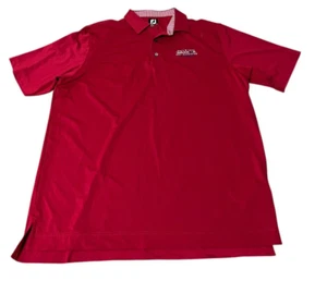 Footjoy Performance Golf Polo Shirt Red Short Sleeve Men's XL. - Picture 1 of 6