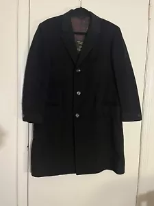 Herren Gemüse HOWARD maßgeschneidert ALTON-AMES LTD schwarz gefüttert KASCHMIR Wolljacke - Bild 1 von 5