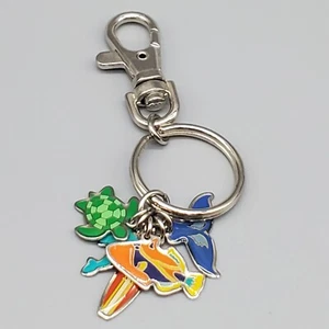 Ocean Charm Keychain Enamel Sea Life Turtle Whale Fish Surf Board - Picture 1 of 8