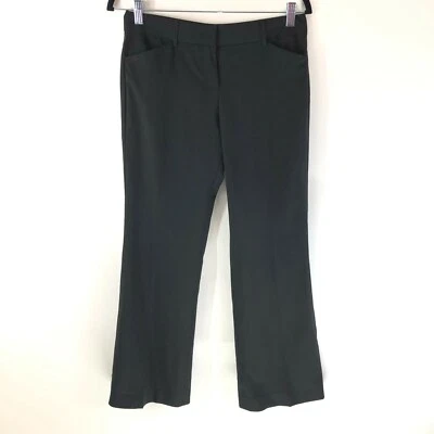 Pantalones de vestir Express para mujer Editor corte bota mezcla de lana elásticos negros talla 2 Foto 1 de 4