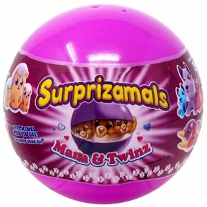 Surprizamals Mama & Twinz Surprise 5" Toy Ball Baby Plush 3 Plush In Each Ball - Picture 1 of 4