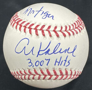 Al Kaline 3,007 Hits Mr. Tiger Signed Baseball Tristar 