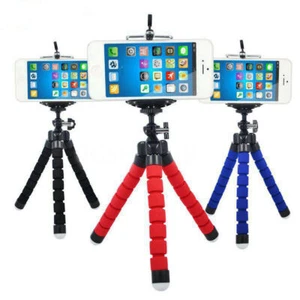 For iPhone Camera Samsung Universal Mobile Phone Holder Tripod Stand - Photo 1 sur 14