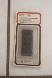 NOS GC Electronics Cat # 16-150 flache Gummifüße (20) selbstklebende Rückseite - Bild 1 von 2