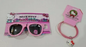 Girls Sanrio Hello Kitty Brand 2 Pink Rubber Bracelets & Sun Glasses Ages 4+ - Picture 1 of 7