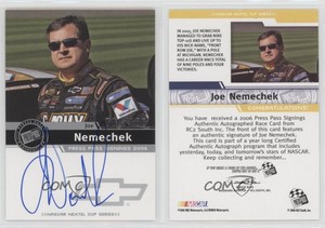 2006 Press Pass Press Pass Signings Silver /100 Joe Nemechek Auto