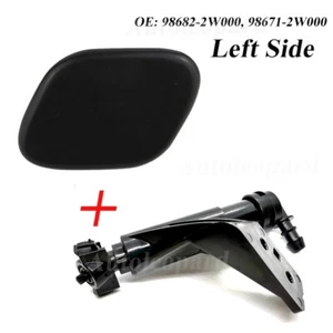 Left Headlight Water Spray Nozzle+Free Cover For Hyundai Santa fe DM 2013-2015 - Picture 1 of 5