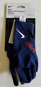 New Nike Women’s USA Storm Fit Phenom Running Gloves Blue Size Small NWT - Picture 1 of 6