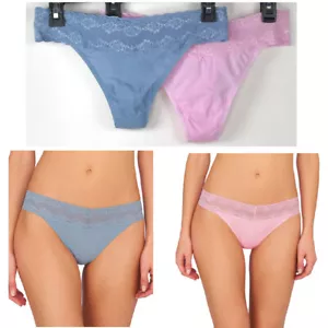 Natori Bliss Perfection Lace-Waist Thong Choose Color One Size New Panty 750092 - Picture 1 of 7