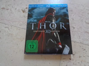 THOR Marvel 3D BluRay +BR slipcover Chris Hemsworth Natalie Portman - Picture 1 of 8