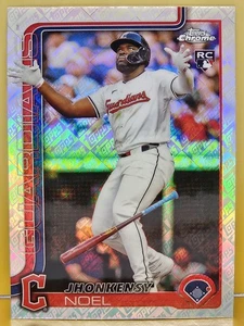 2025 Topps Chrome #291 Jhonkensy Noel RC Fanatics Exclusive Topps Logo Refractor - Picture 1 of 2