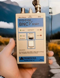 Trombettiere 010-0108 BNC/Weco Tester Mfg: Trombettiere Condizione: Ottimo - Foto 1 di 20