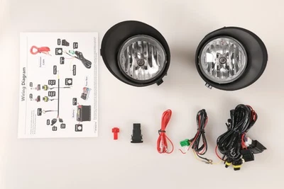 for 2007-2013 Toyota Tundra Bumper Fog Lights Lamps W/Wiring Harness & Switch - Image 1 of 4
