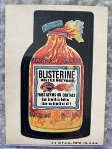 Wacky Packages ‘74 sixth series Vintage Well Preserved Blisterine Sticker - Picture 1 of 1