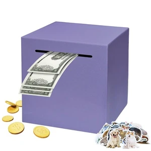 Stainless Steel Piggy Bank for Adults, Indestructible Savings Box for Cash, M... - Picture 1 of 6