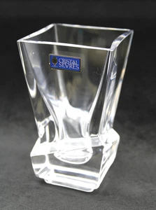Cristal De Sevres Vase - Clear Heavy Crystal - 12cm Tall - France - Picture 1 of 4