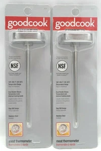 Set of 2 GoodCook Meat Thermometers - NSF Certified - 120–200°F - New Sealed - Picture 1 of 5