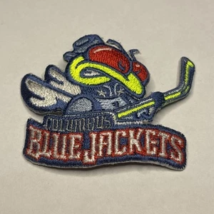 Iron Sew On Patch - Blue Jackets Columbus Ohio Hockey BgS - Picture 1 of 3