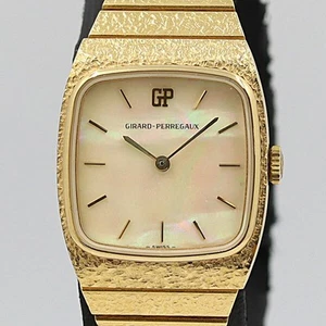 Girard Perregaux 4198 Ladies Used Watch Gold Shell Dial Manual Winding - Picture 1 of 3