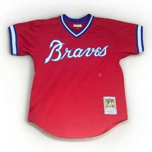 Mitchell & Ness Atlanta Braves Dale Murphy #3 Baseball Jersey Mens Size M Red - Picture 1 of 9