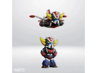 Pack de 2 figurines - Goldorak - Chibi Grendizer debout & soucoupe - PVC - P - Photo 1/4