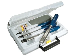 STANLEY® Set Pahat Tepi Serong & Batu Pengasah, 6 Keping - Picture 1 of 1